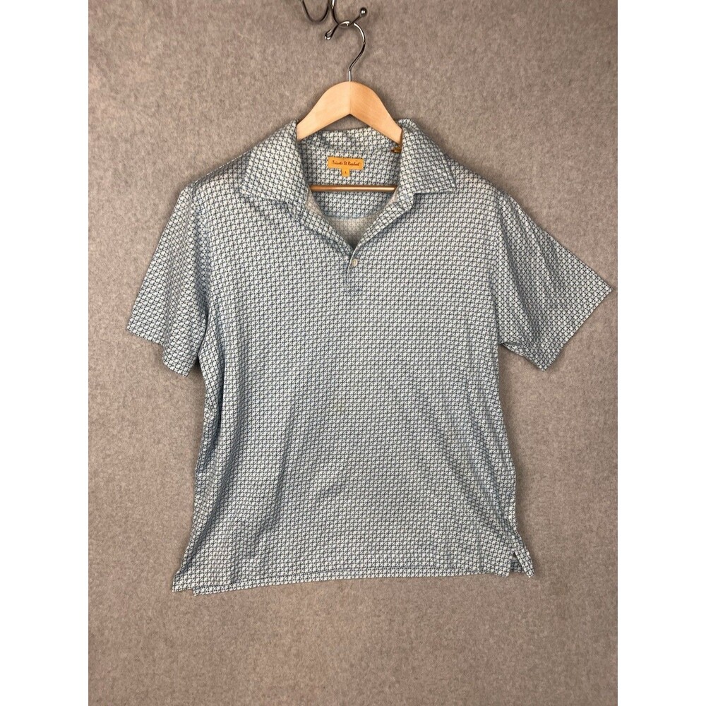 VTG Tricoth St Raphael Men's Polo Golf Shirt Large Colorful Mercerized Cotton